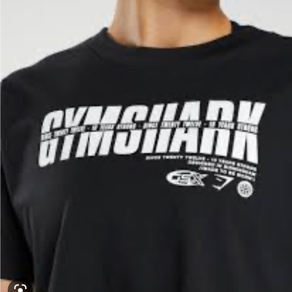 Gymshark GS10 Cotton T-shirt in Black - Men’s medium (oversized)